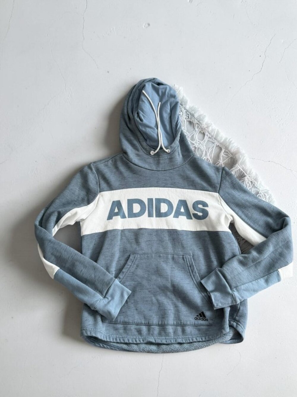 ADIDAS Women’s Blue Hoodie Sweatshirt Size XS